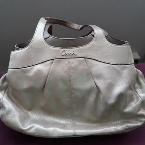 Shiny Gold Coach Bag